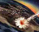 crater crashed into the Earth