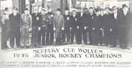 1935 Cub Wolves.  Photo courtesy of "Homegrown Heroes: A Sports History of Sudbury".